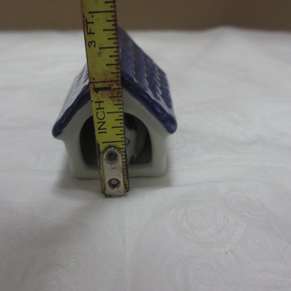 Dog House Miniature Animals Delft Blue Ceramic - Picture 7 of 11